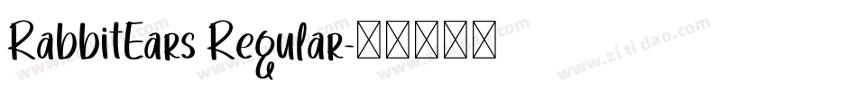 RabbitEars Regular字体转换